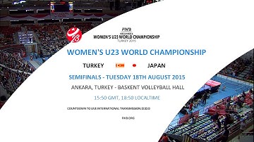 日本vsトルコ バレーボール U23 世界選手権 準決勝 20150818